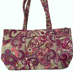 Vera Bradley Paisley Pink Purple Shoulder Bag